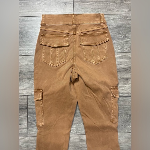 NWT SPANX Stretch Twill Ankle‎ Cargo Pant in Honey Glow Sz S - Picture 9 of 12